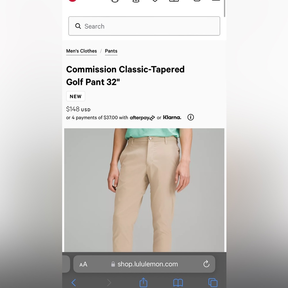 Size 34 golf lululemon Golf Pants